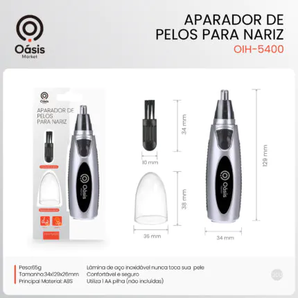 Aparador de Pelos para Nariz